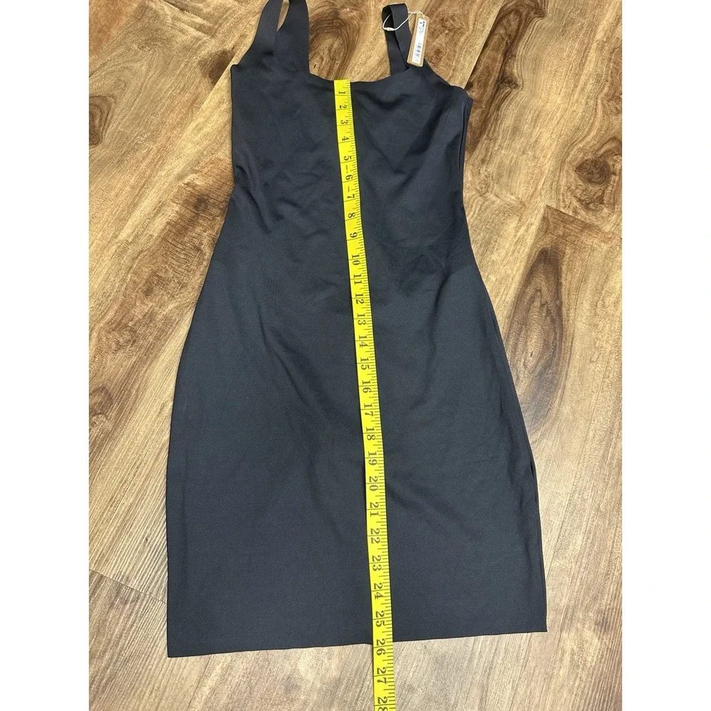 SKIMS • Fits Everybody Mini Slip Dress in Onyx, Size Medium